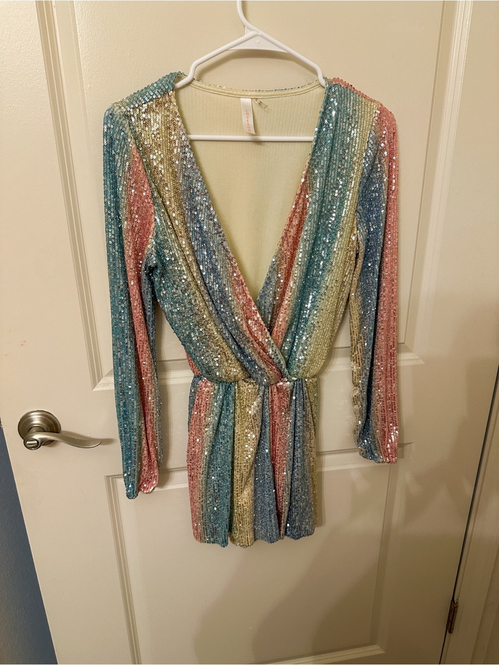 Rainbow Sequin Romper